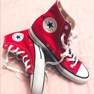 Red High Top Converse